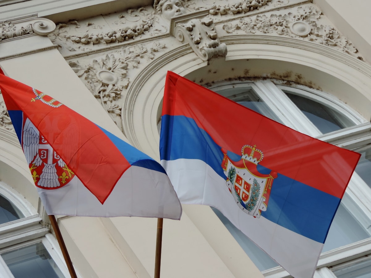 regjeringen, uavhengighet, patriotiske, patriotisme, stolthet, Serbia, administrasjon, flagg