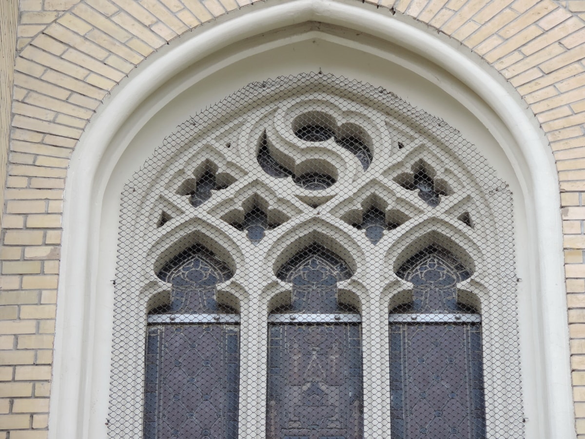gótico, ventana, arquitectura, construcción, religión, arch., Iglesia, entrada