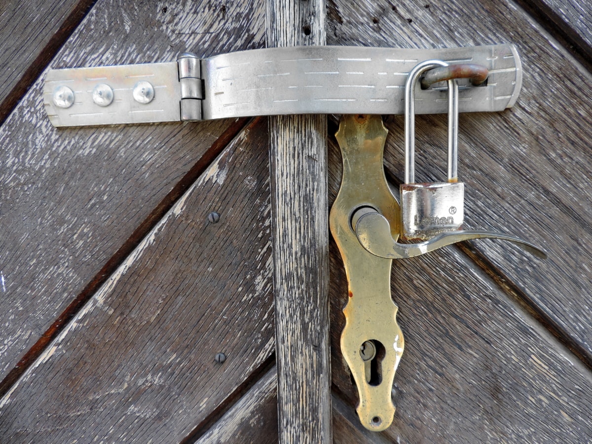 brass, front door, keyhole, padlock, stainless steel, latch, metal, device