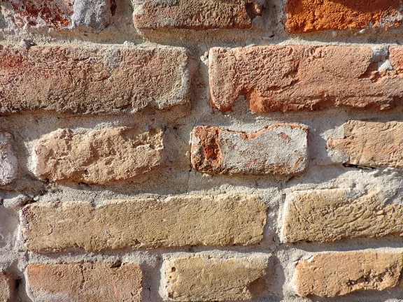 grov, murstein, mønster, vegg, sement, betong, gamle, tekstur