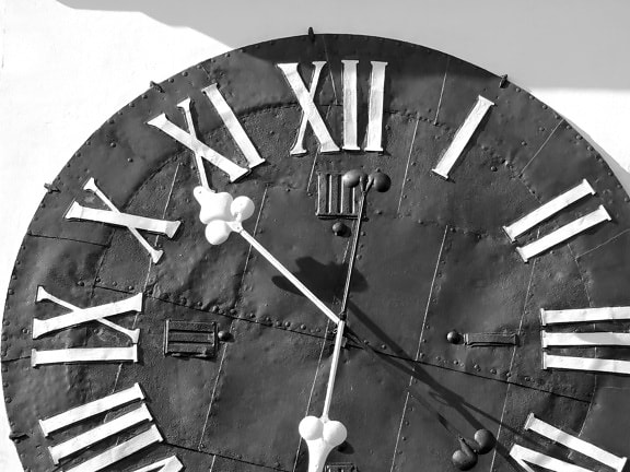 Ρολόι, μονόχρωμη, ρετρό, παλιά, χάλυβα, παλιάς χρονολογίας, τροχός, Ομάδα