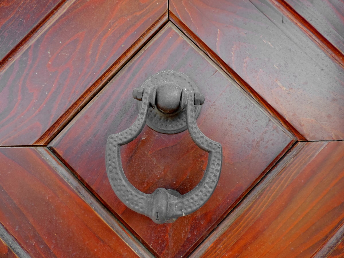 carpintaria, ferro fundido, porta de entrada, porta da frente, dispositivo, porta, arquitetura, madeira