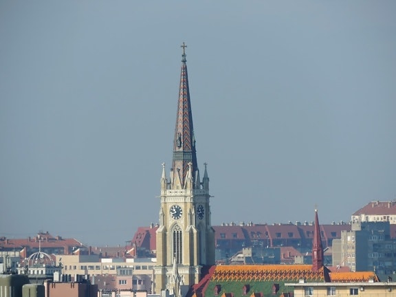 Turnul Bisericii, clădire, arhitectura, care acoperă, Turnul, oraș, Biserica, în aer liber