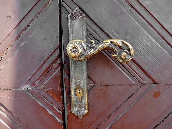 entrance, door, fastener, lock, security, house, iron, handle