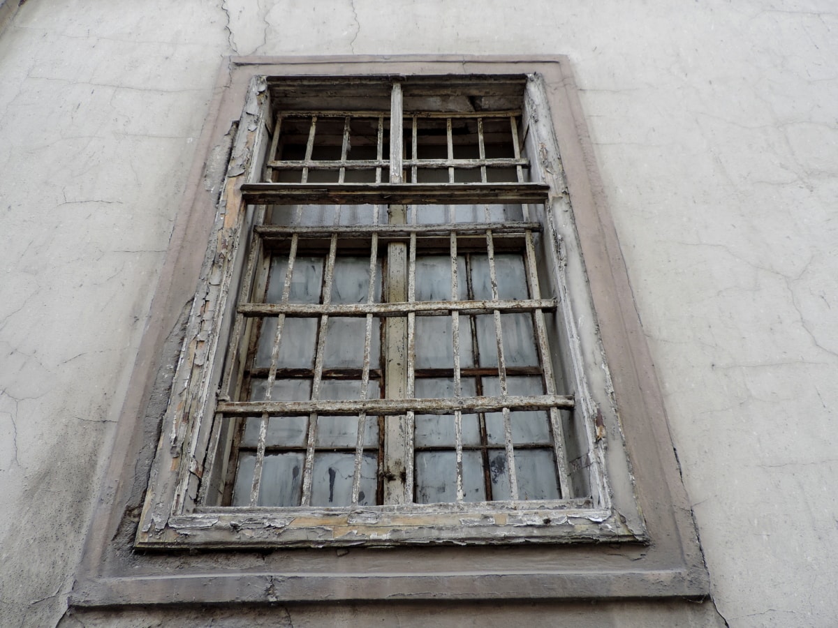 hierro fundido, ventana, antiguo, pared, arquitectura, construcción, urbana, Casa