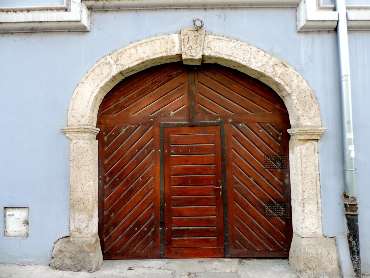 carpintaria, porta da frente, feito à mão, arquitetura, velho, porta, fachada, edifício