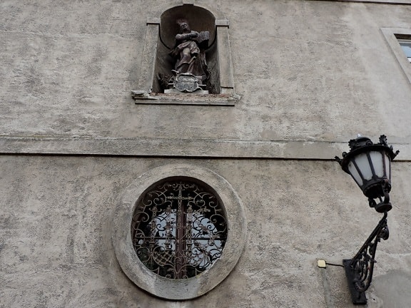 cast iron, catholic, christian, christianity, church, sculpture, window, wall