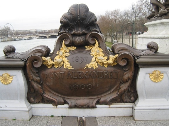 Francia, Parigi, struttura, vecchio, in ottone, Statua, Memorial, religione