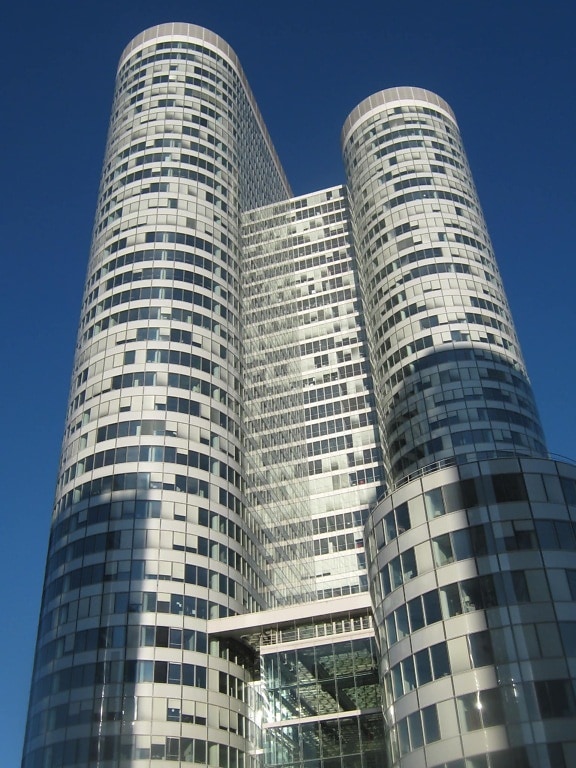 市中心, 构建, 办公室, 体系结构, 塔, 摩天大楼, 城市, 业务