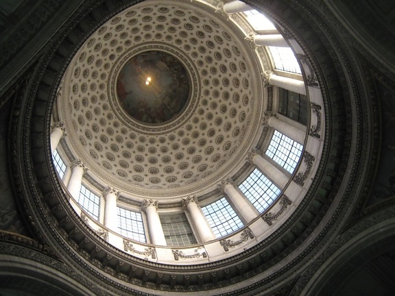 architectural style, art, France, roof, ceiling, dome, architecture, covering