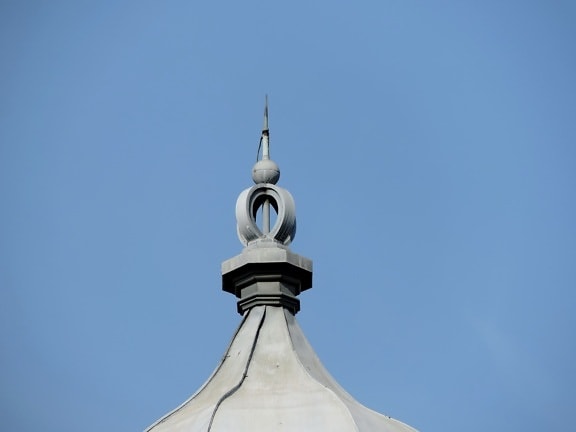 architecture, roof, dome, building, outdoors, old, traditional, blue sky