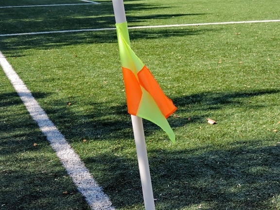 игрок футбола, флаг, трава, курс, Спорт, отверстие, Конкурс, на открытом воздухе