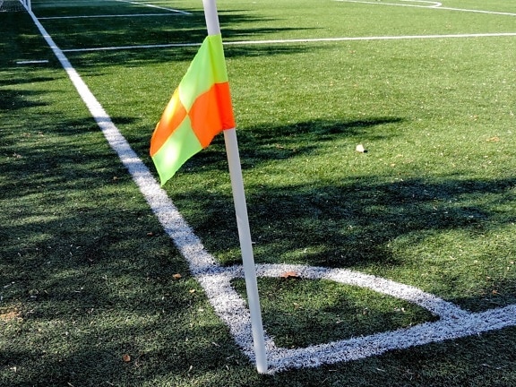 corner, course, grass, flag, game, competition, sport, goal