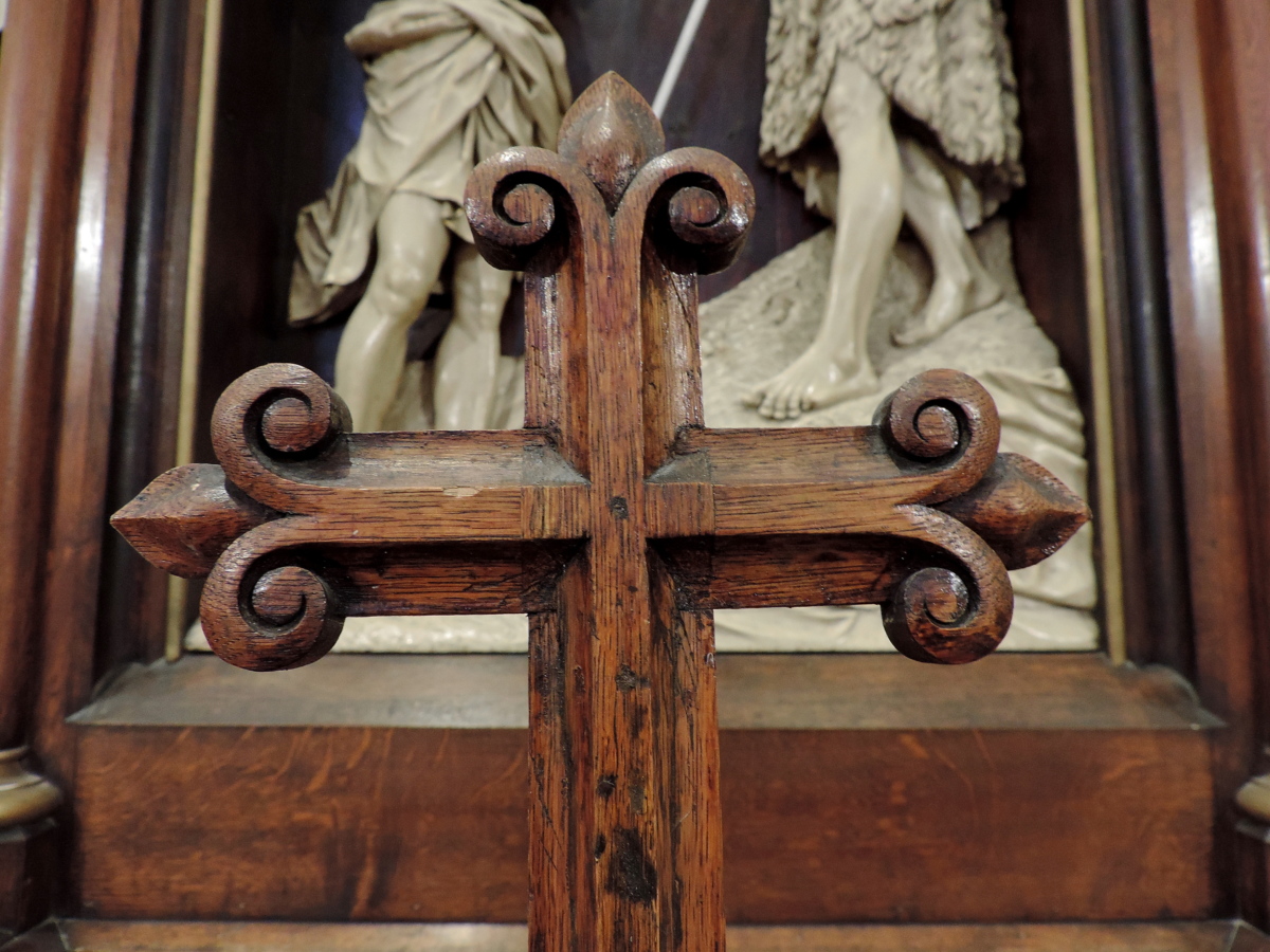 Catedral, Cristo, Cruz, hecho a mano, madera, madera, antiguo