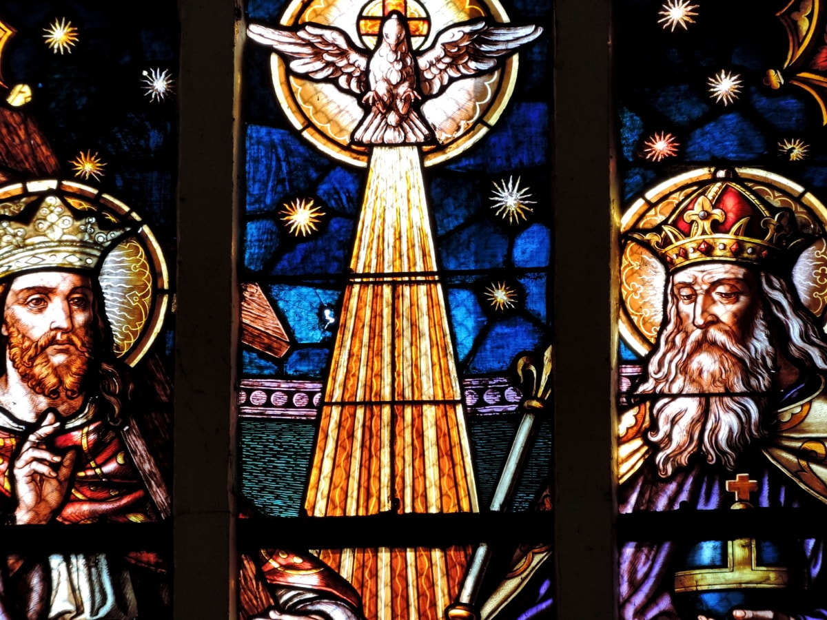 König, Mosaik, Heilige, Kathedrale, Kirche, Religion, Fenster, Rahmen