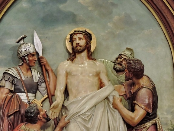 Cristo, Crucifixión, Renacimiento, escultura, personas, religión, arte