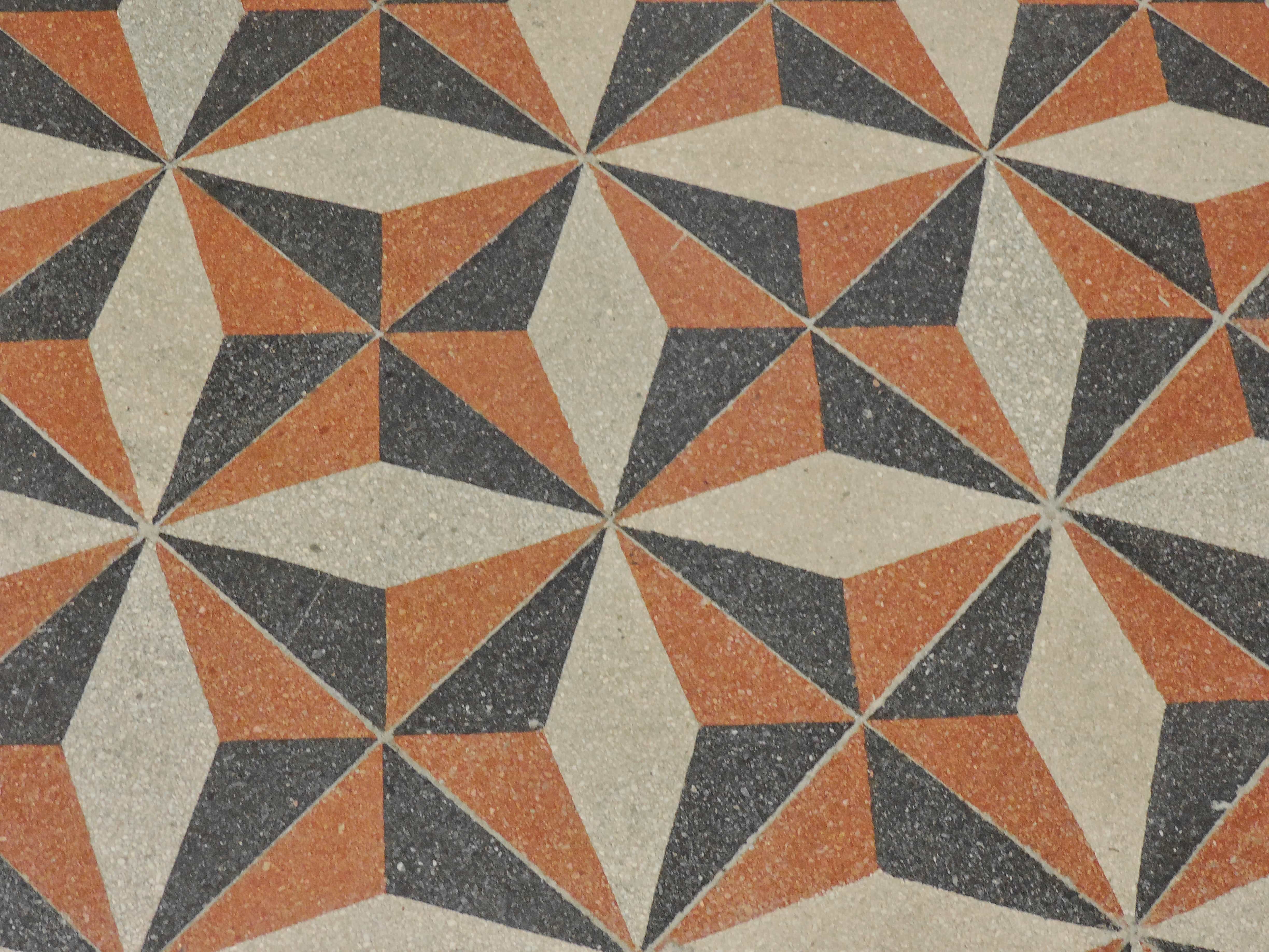 フリー写真画像 アラベスク モザイク タイル テクスチャ 抽象的な 幾何学的です 装飾 広場