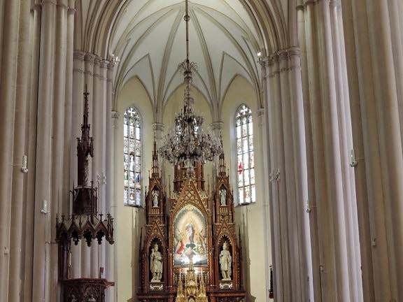 católica, Cristo, decoración de interiores, estructura, Catedral, religión, altar
