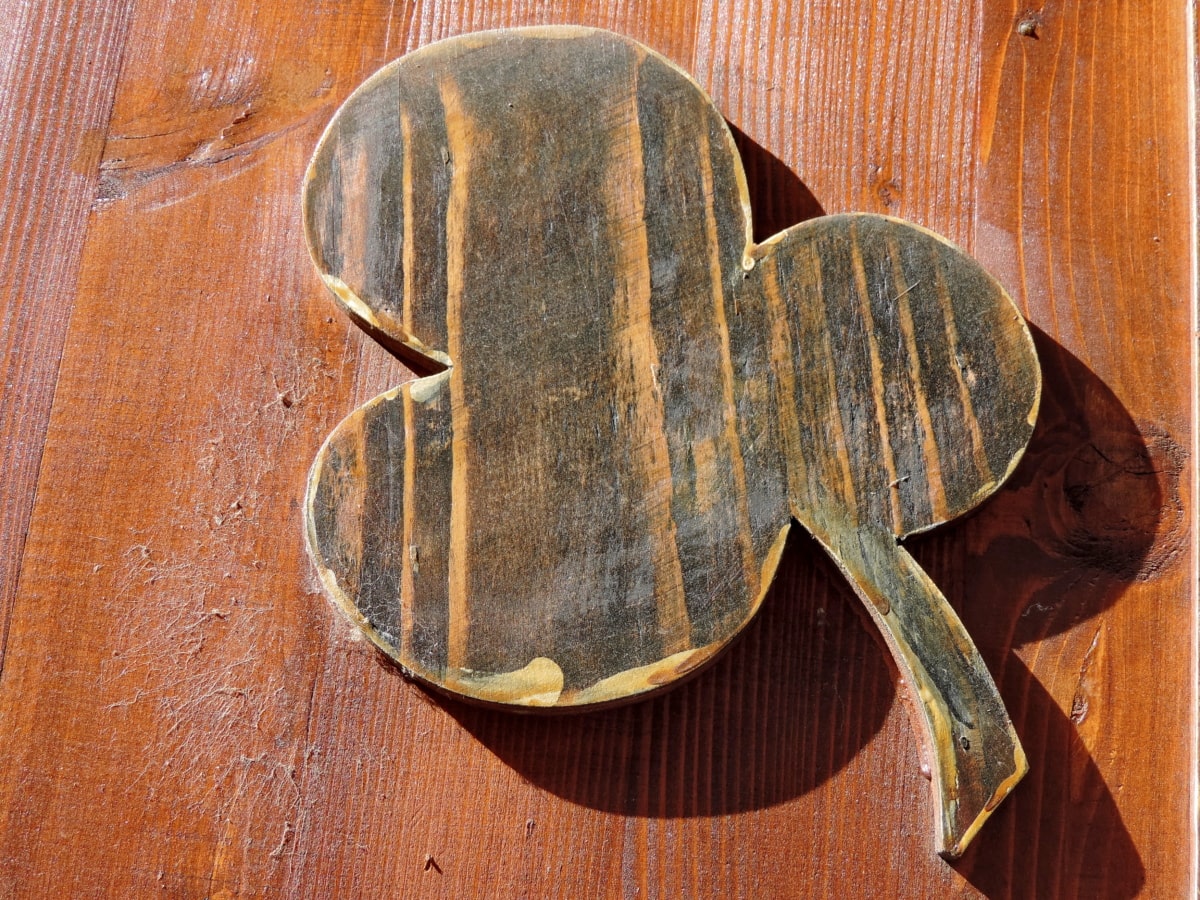 luck, positive, symbol, covering, wood, wooden, retro, old