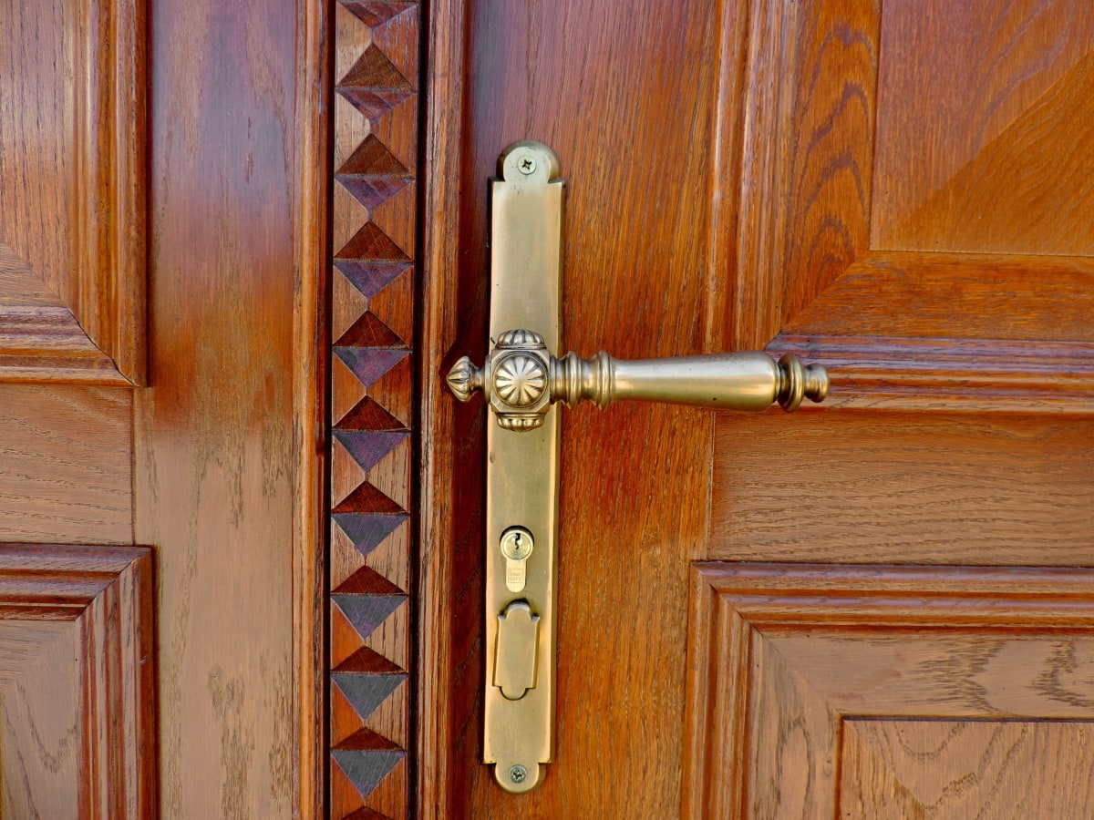 porta, handle, legno, in legno, porta, serratura, Casa, mobili