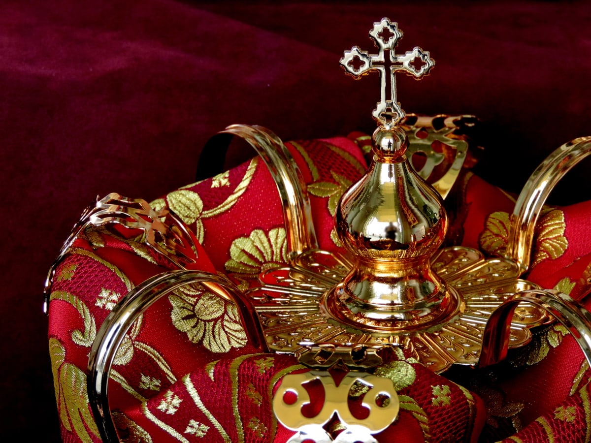 kereszténység, korona, arany, luxus, vallás, Dísz, ünnepe, dekoráció