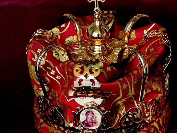 Korona, złota, Dekoracja, czajniczek, tradycyjne, sztuka, Projektowanie, luksusowe