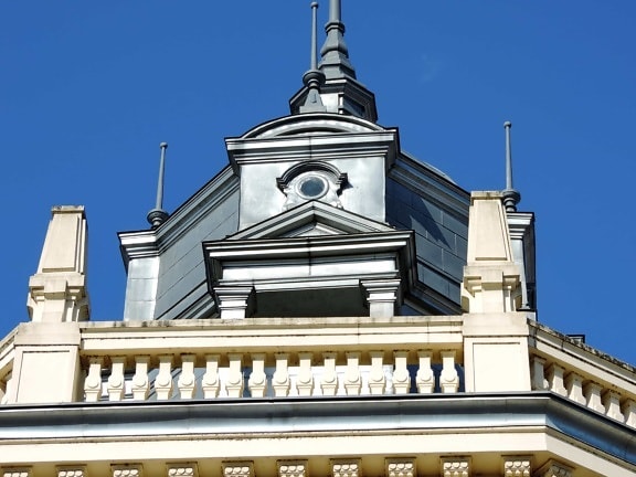 barroco, cobre, telhado, Torre, arquitetura, edifício, cidade, ao ar livre