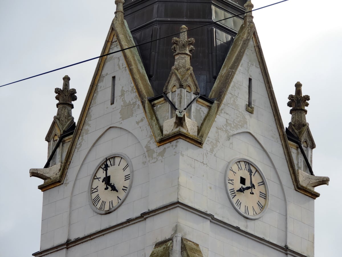 벨, 기독교, 교회 탑, 창의력, 세르비아, 아날로그 시계, 타워, 포인터