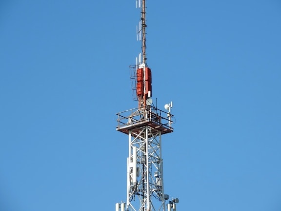 drahtlose, Antenne, Turm, Fernsehen, Satellit, Technologie, Telefon, Telekommunikations