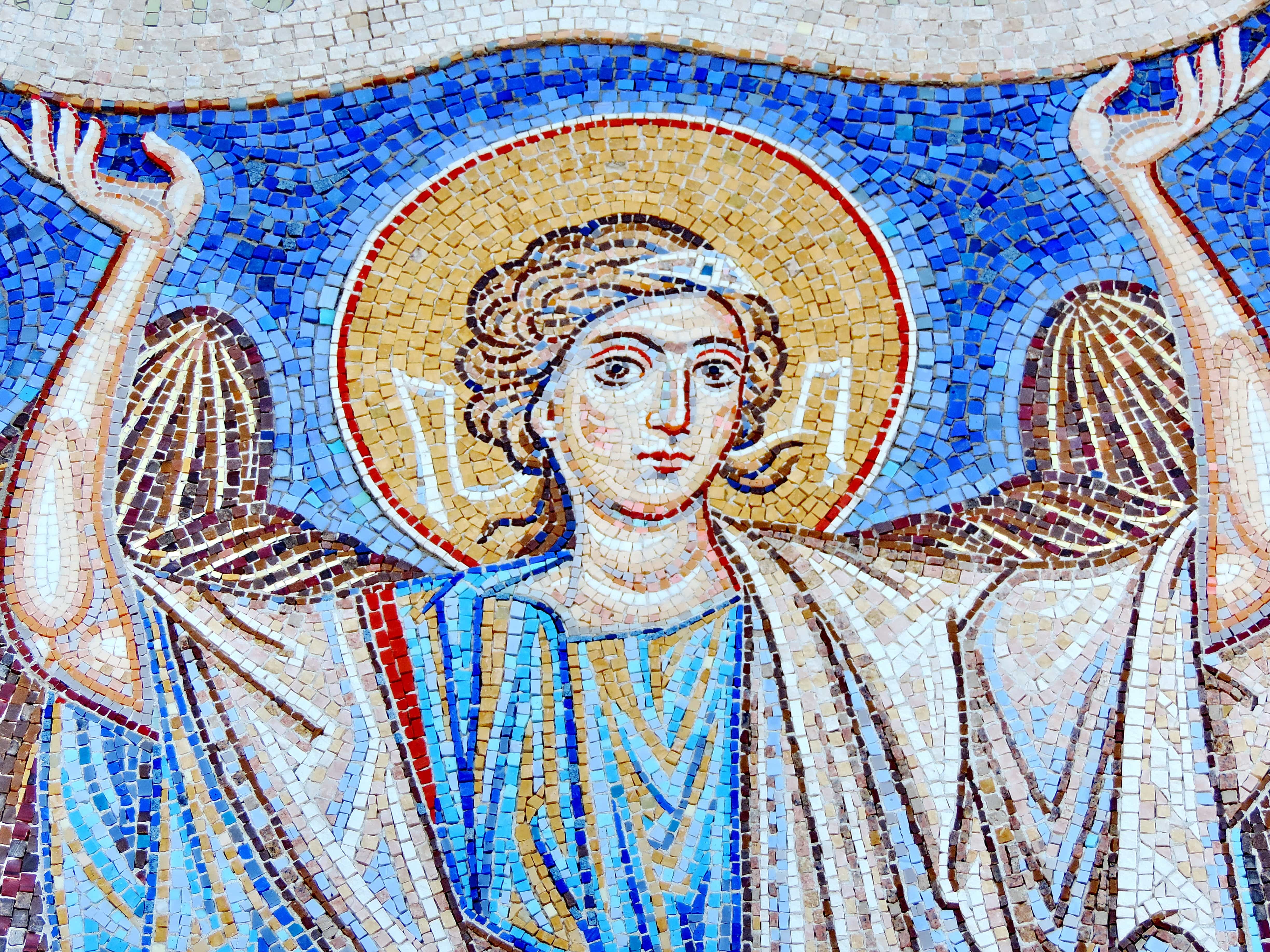 Ангел благословляющий. Ангел мозаика Византия. Византийская мозаика Динамис. Мозаика древней Византии. Византийская мозаика Христос.