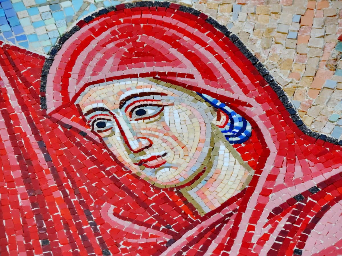 yüz, Mozaik, portre, oldukça, kadın, Sanat, sembol, duvar