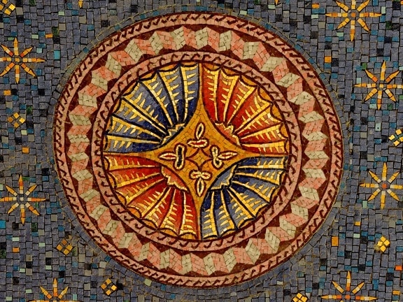 antický, Arabeska, ručná práca, stredoveké, ornament, symbol, umenie, Mozaika