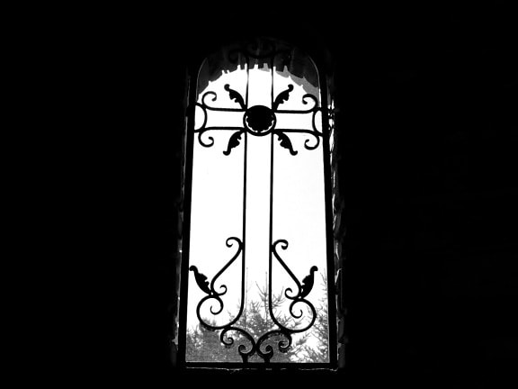 black and white, window, art, old, traditional, light, dark, design