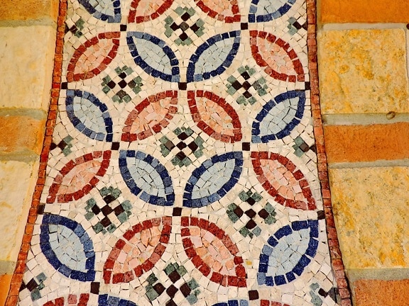 Arabeska, dizajn, Mozaika, umenie, dlaždice, dekorácie, textúra, staré