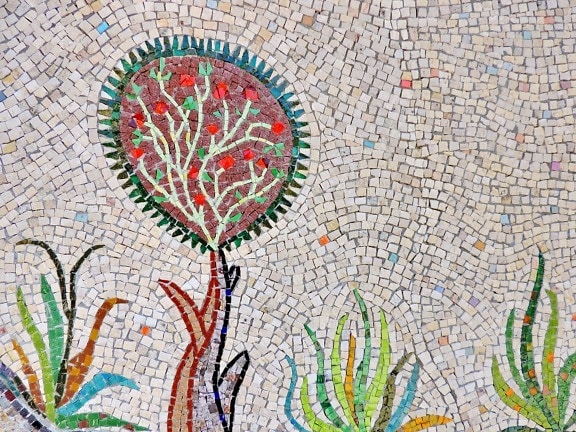 mosaico de, representación, patrón de, arte, diseño, decoración, Resumen, textura