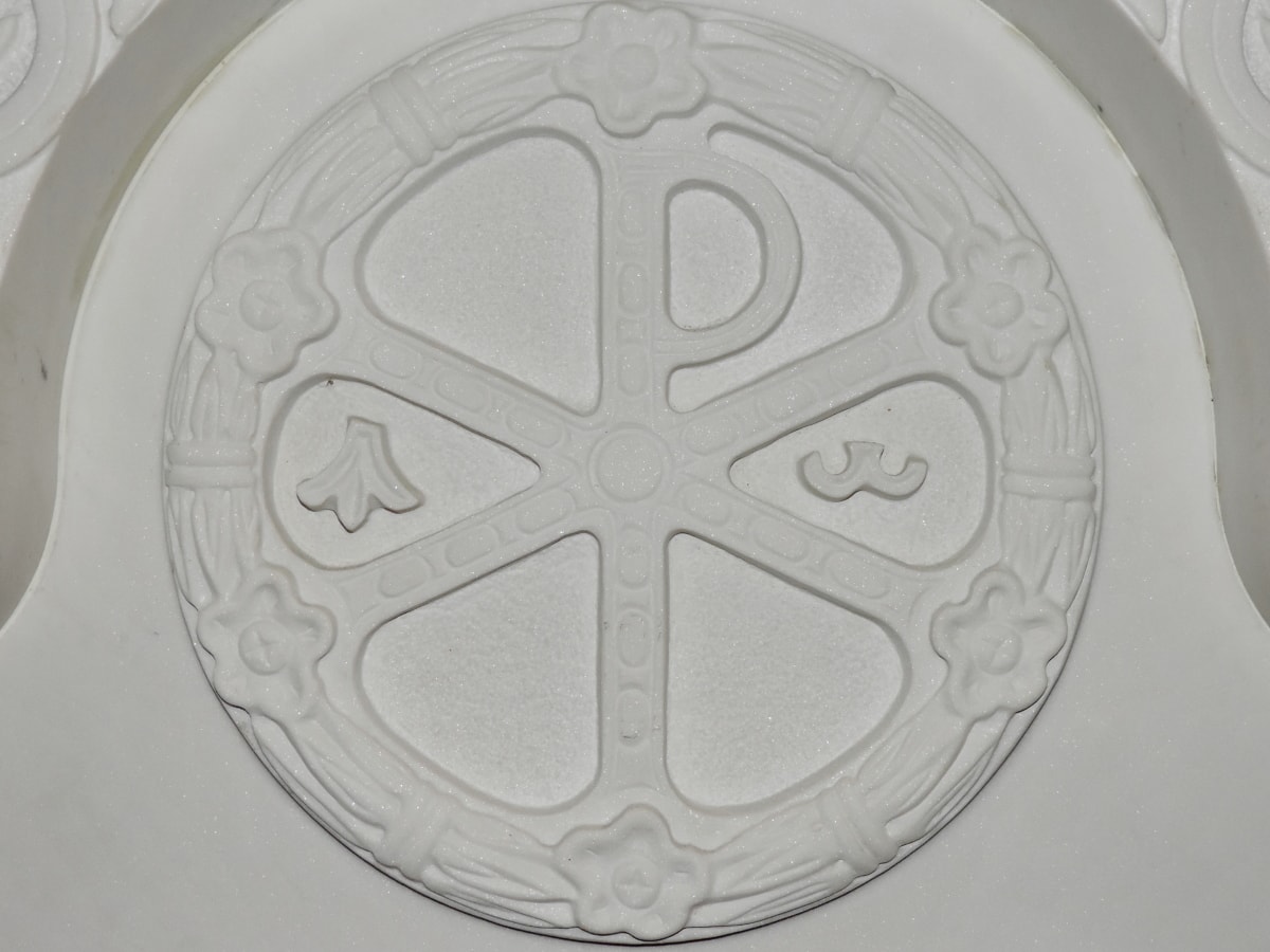 кръг, ръчно изработени, мрамор, знак, символ, бяло, форма, декорация