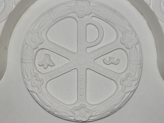 cirkel, håndlavede, marmor, tegn, symbol, hvid, figur, dekoration