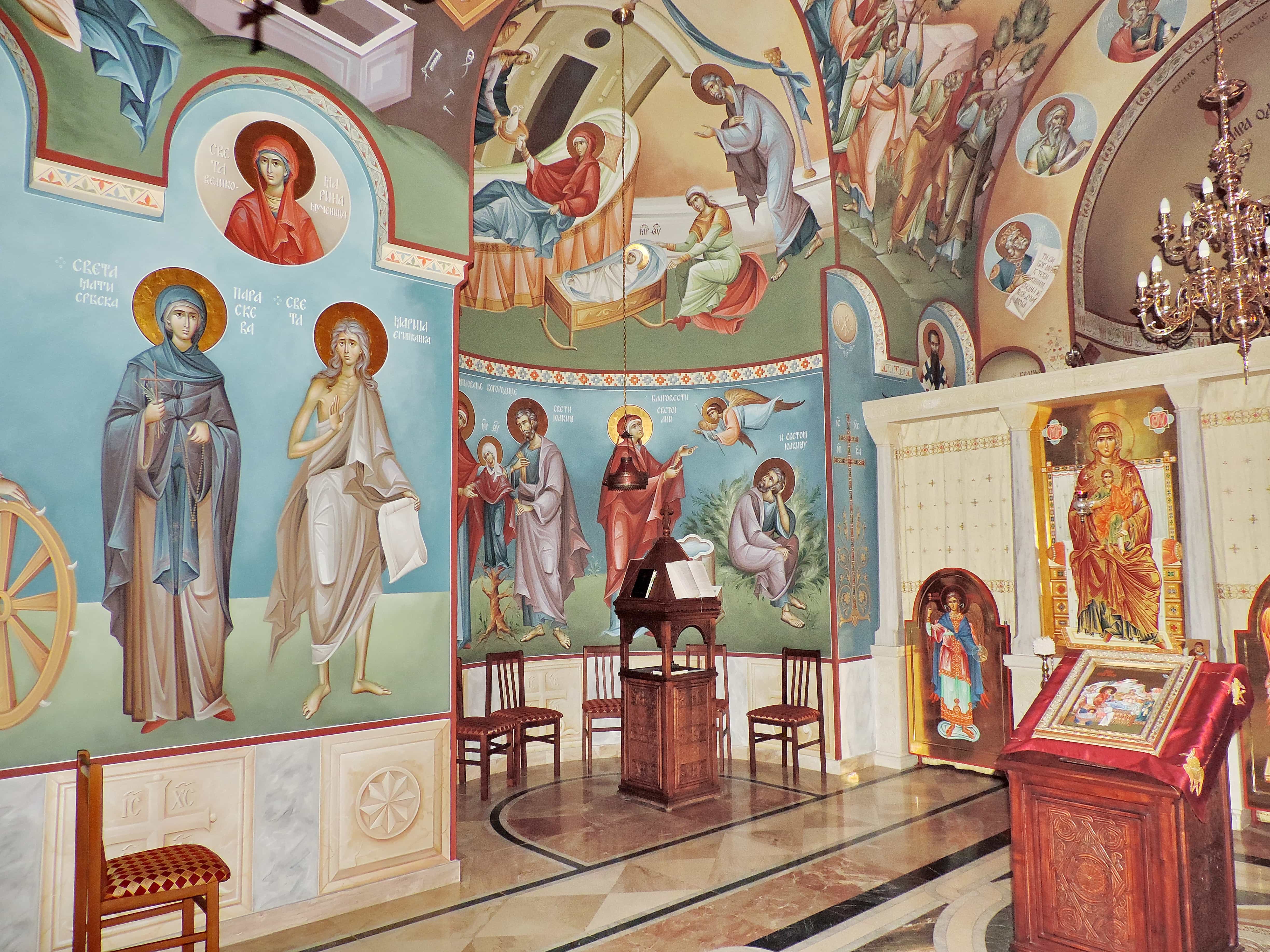 Imagen gratis: Iglesia, decoración de interiores, medieval, ortodoxa,  religión, altar, pintura, adentro