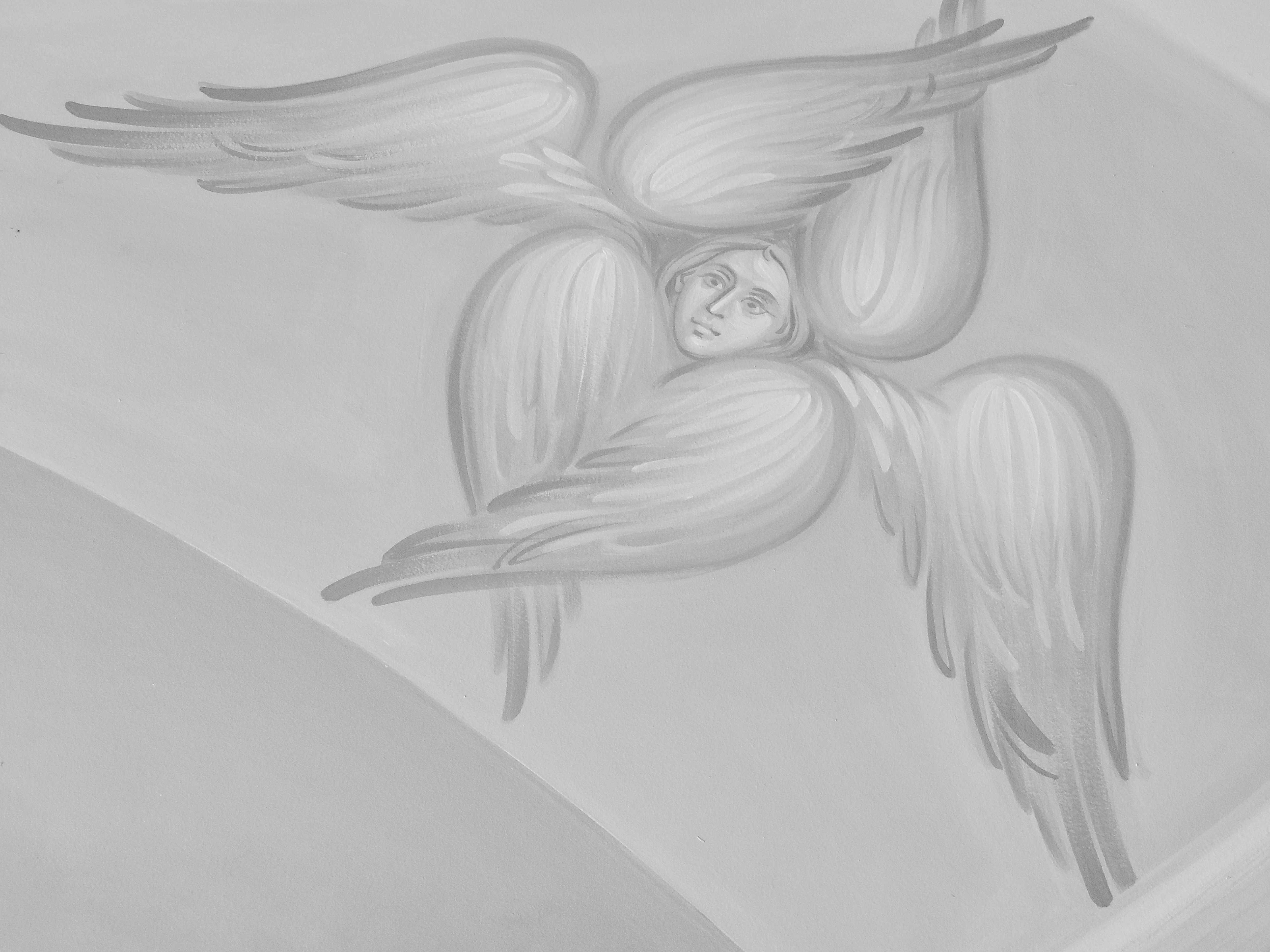 abstract angel drawings