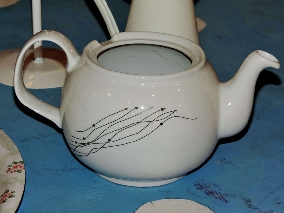 teapot, pottery, container, drink, tea, beverage, ceramic, mug