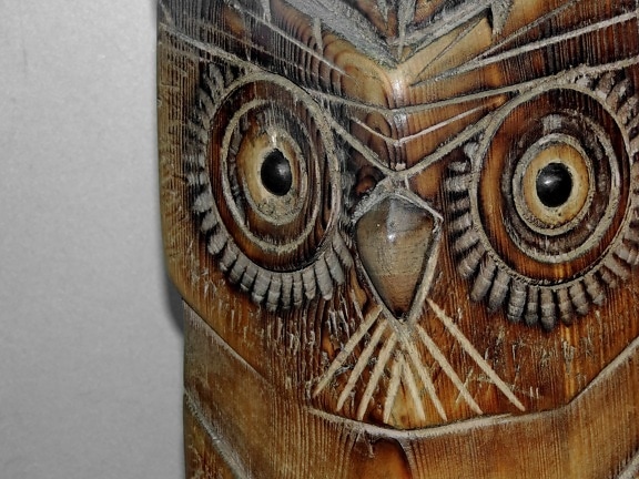 Owl, tác phẩm điêu khắc, gỗ, gỗ, Trang trí, Mô hình, thiết kế, cận cảnh