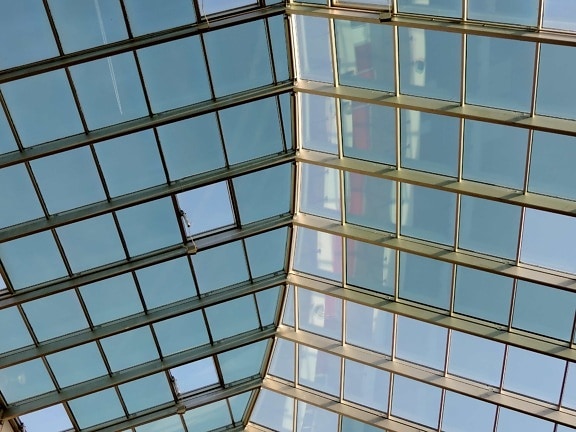 roof, transparent, glass, urban, modern, architecture, city, building