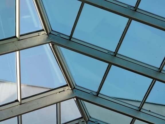천장, 투명 한, 창, 구조, 빌딩, 온실, 현대, 현대