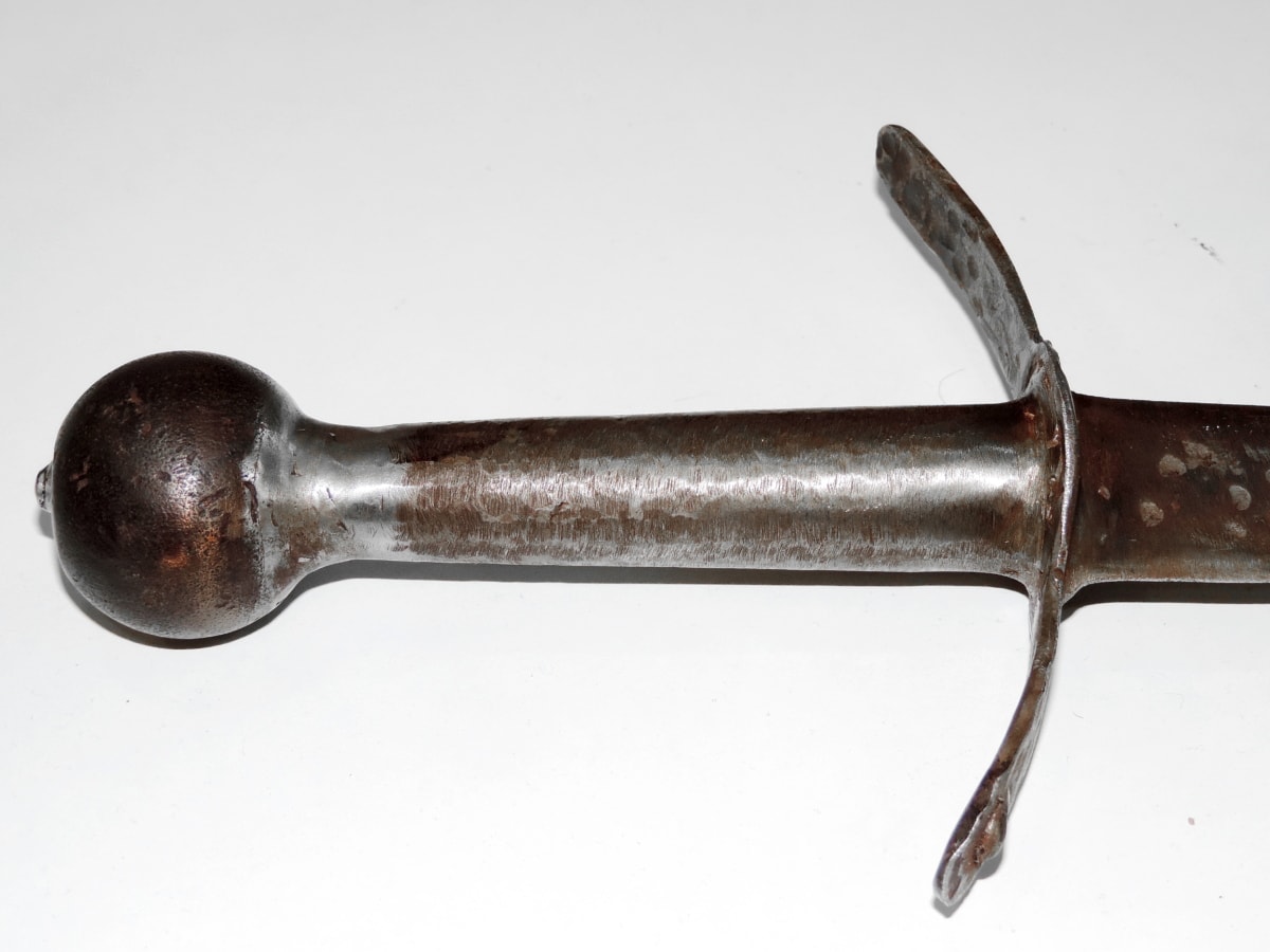 öntöttvas, kézzel készített, középkori, Múzeum, kard, acél, fegyver, fém