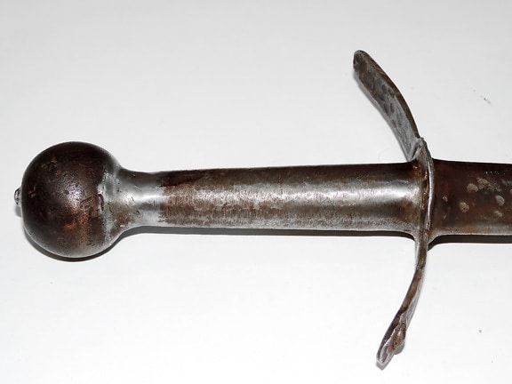 aus Gusseisen, handgefertigte, mittelalterliche, Museum, Schwert, Stahl, Waffe, Metall