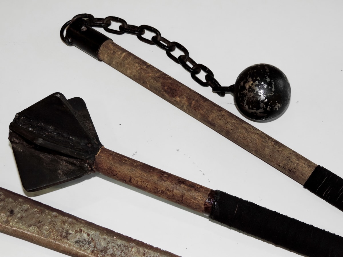 antique, fer de fonte, médiévale, Musée, vieux, arme, en acier, Metal