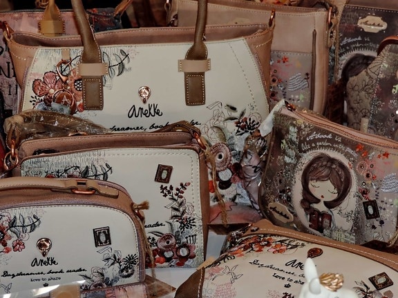 bagages, sacs, mode, Old-fashioned, style, à l'intérieur, art, décoration