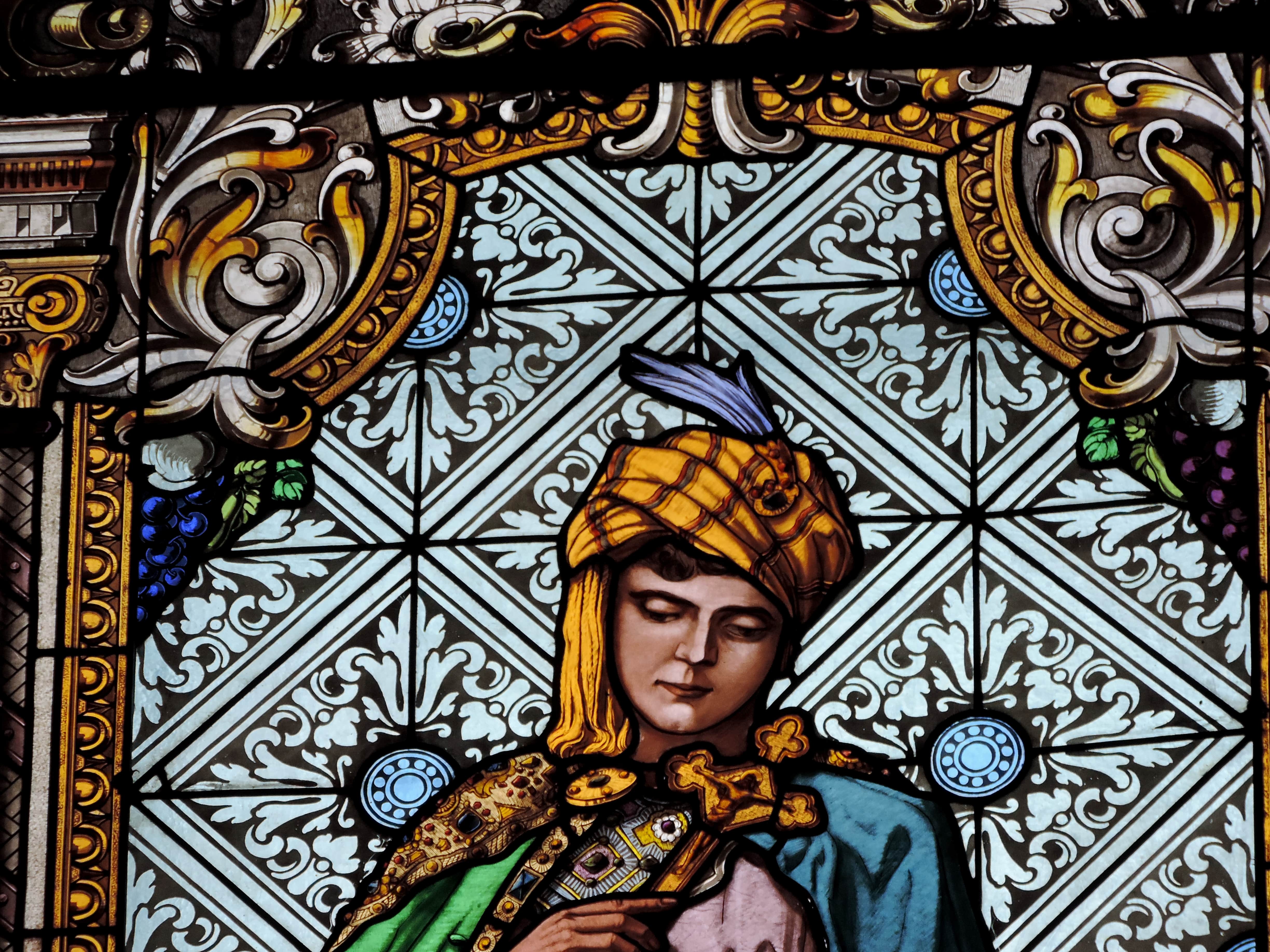 フリー写真画像 アラベスク 飾り かわいい女の子 装飾 宗教 パターン アート レトロ