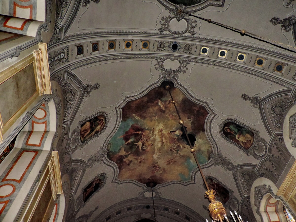 арка, Византийски, таван, изящни изкуства, вътрешна украса, интериорен дизайн, стенопис, православна