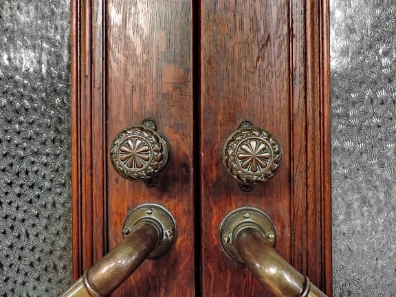Латунь, Передняя дверь, ручной работы, Витраж, деревянные, устройство, ручка, двери